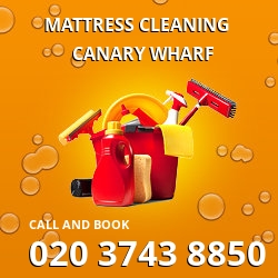 Canary Wharf mattress cleaning E14